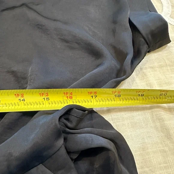 Steve Madden Tori Tie Waist‎ Wide Leg Satin Black Jumpsuit Size XS NWOT - Picture 14 of 16